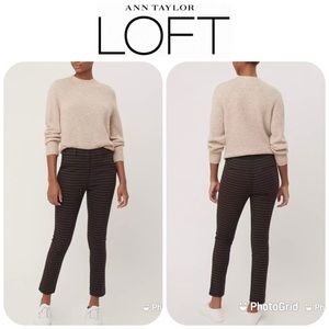 LOFT Plaid Skinny Ankle Pants Sz 12 $89.50 NWT!